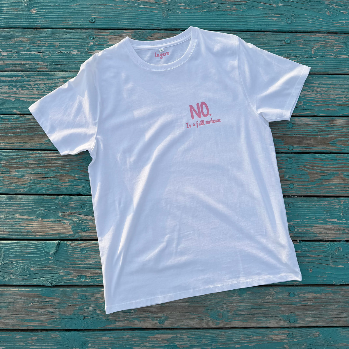 T-Shirt Weiß: mit Aufdruck