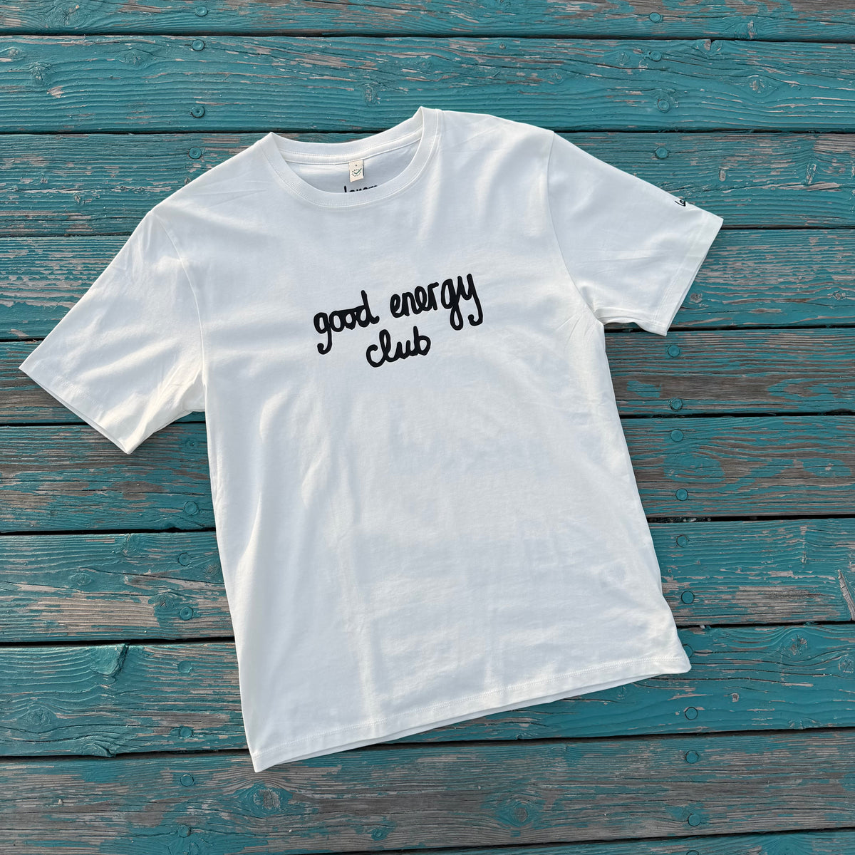 T-Shirt Faded White: mit Aufdruck