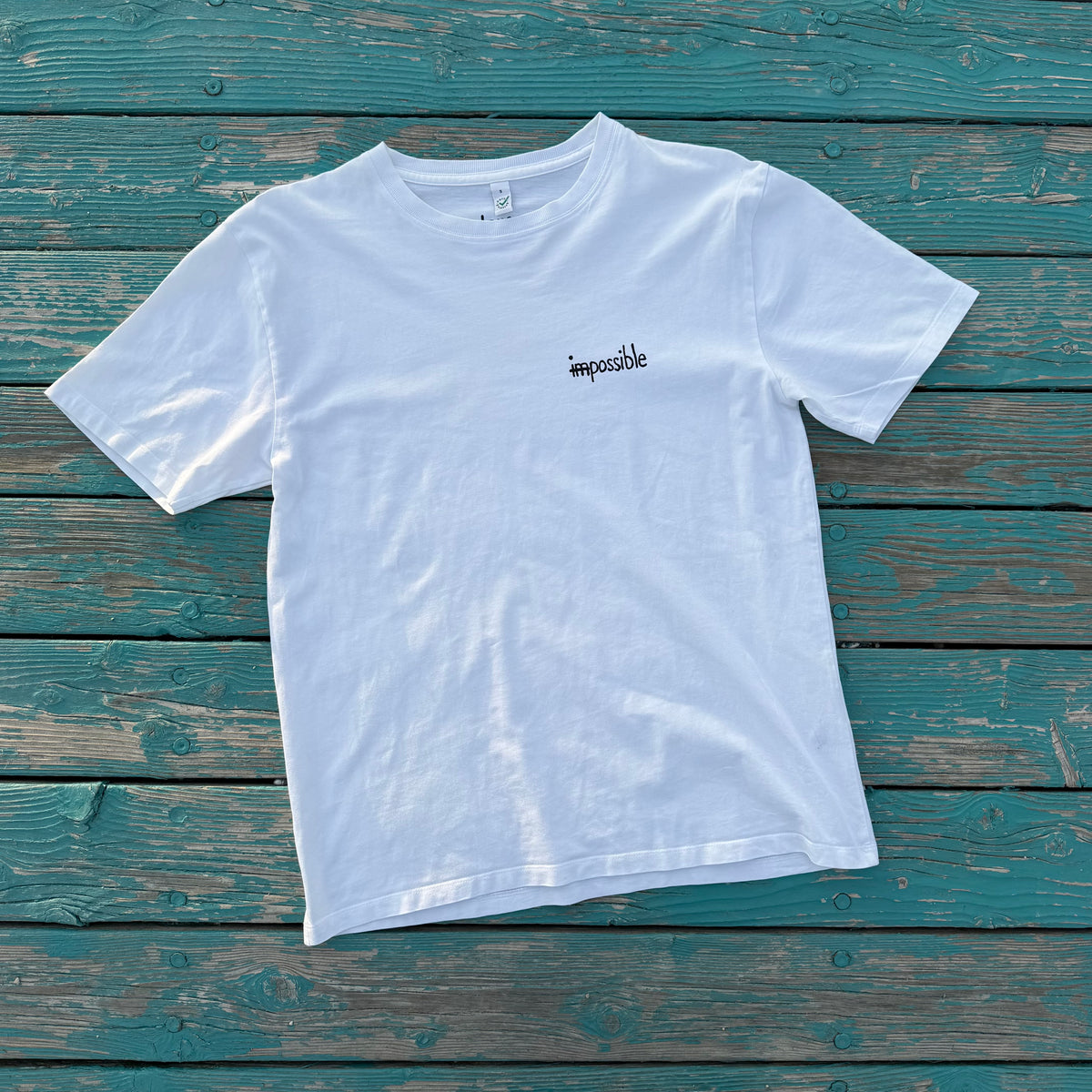 T-Shirt Weiß: mit Aufdruck