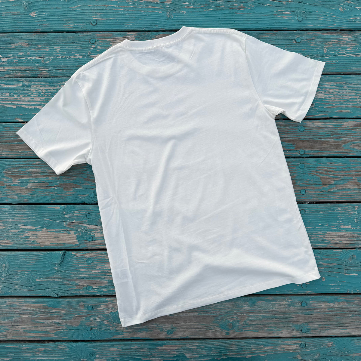 T-Shirt Faded White: unbedruckt