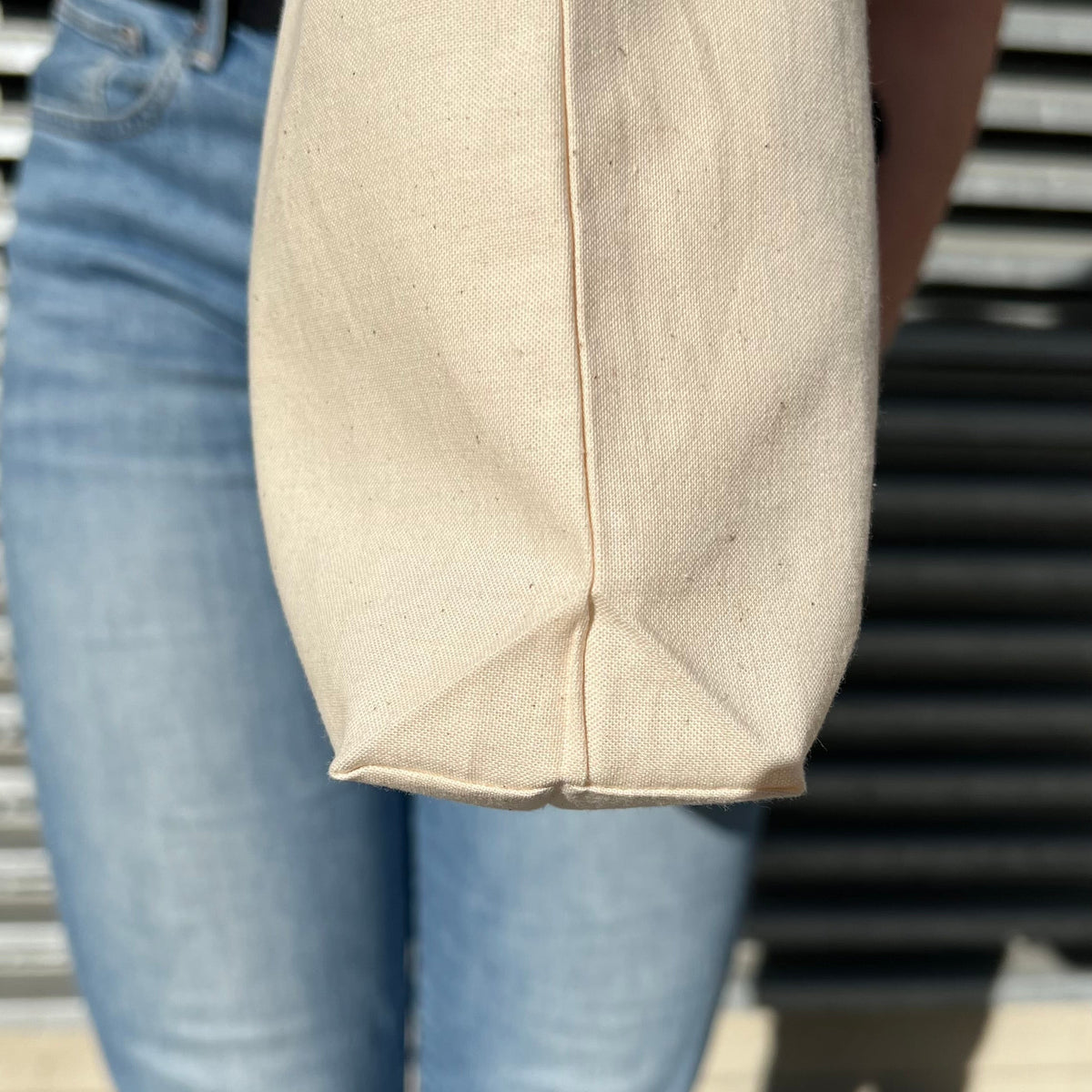 Tasche natur: mit Aufdruck