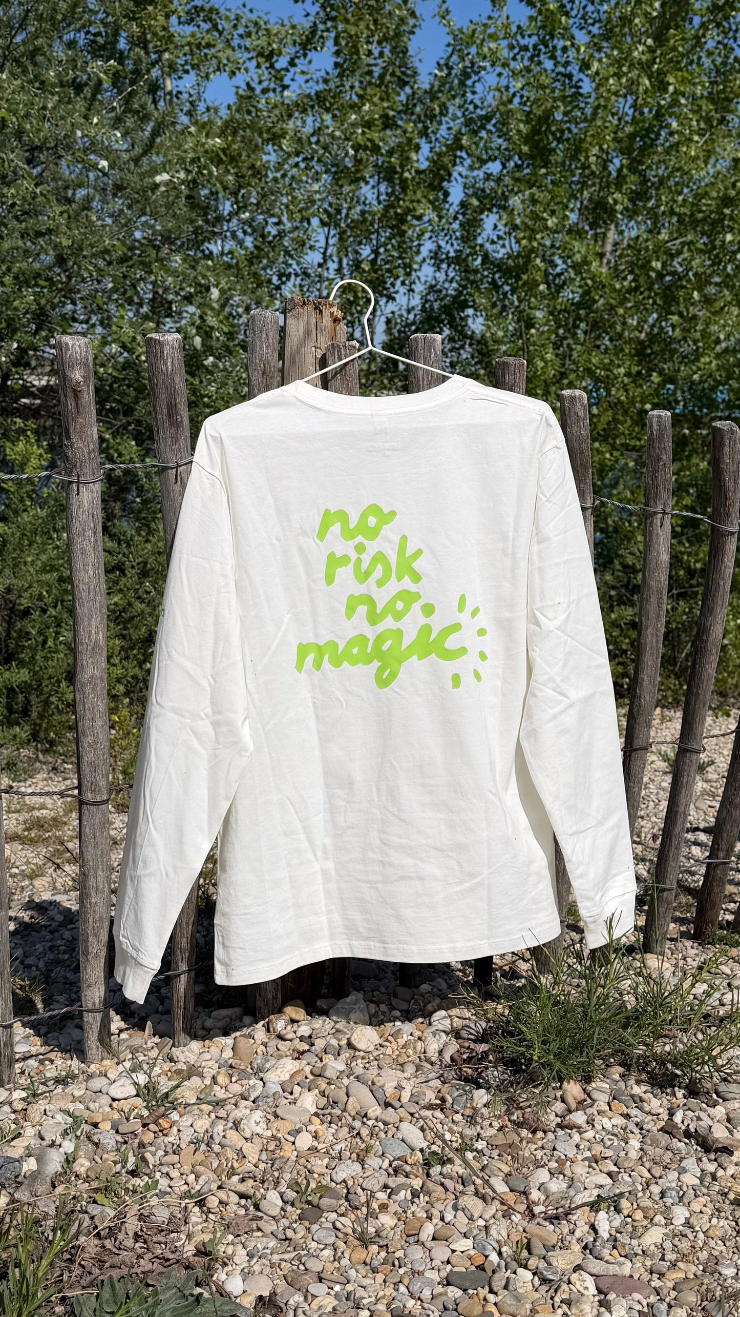 Motivational Longsleeve: No risk no magic