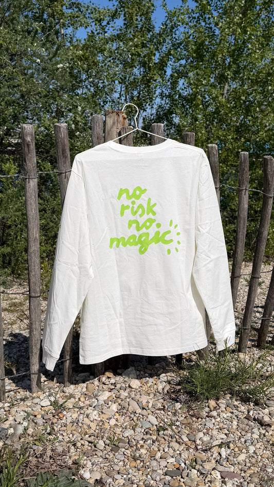 Motivational Longsleeve: No risk no magic