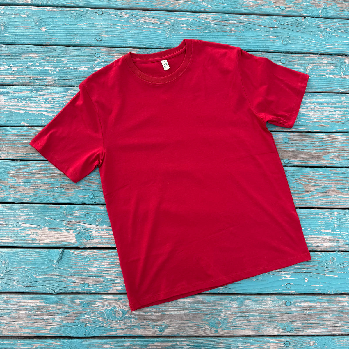T-Shirt Rot: unbedruckt