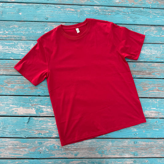 T-Shirt Rot: unbedruckt