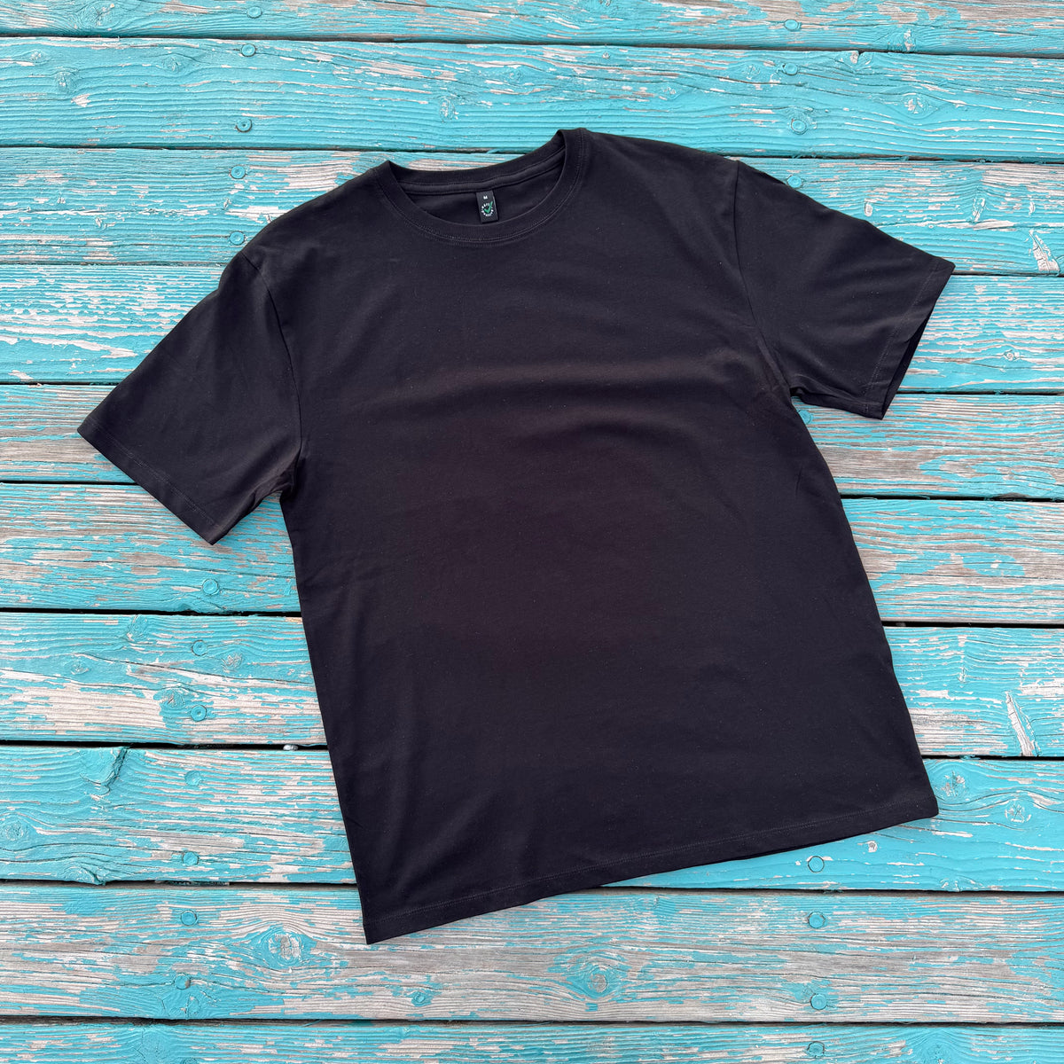 T-Shirt Schwarz: unbedruckt