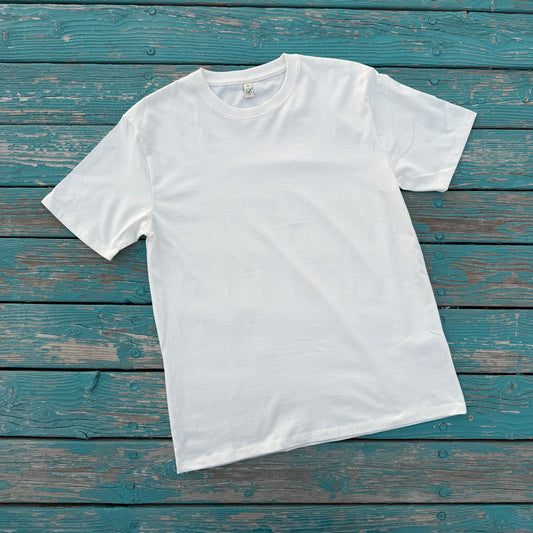 T-Shirt Faded White: unbedruckt