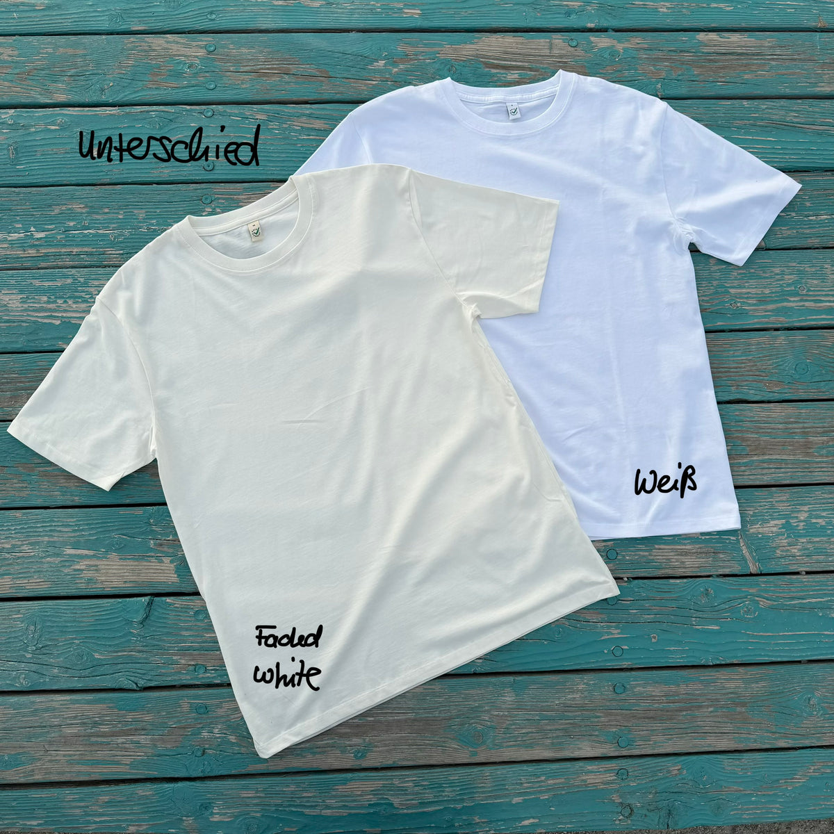 T-Shirt Weiß: mit Aufdruck